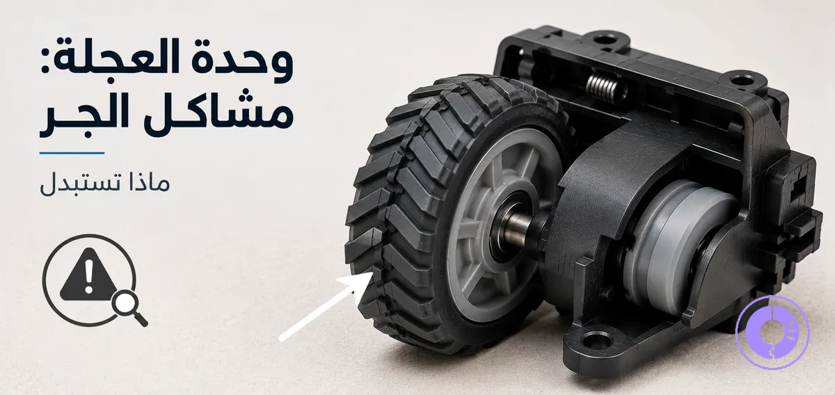 وحدة عجلة Roomba كقطعة بديلة لمشاكل الجر والحركة
