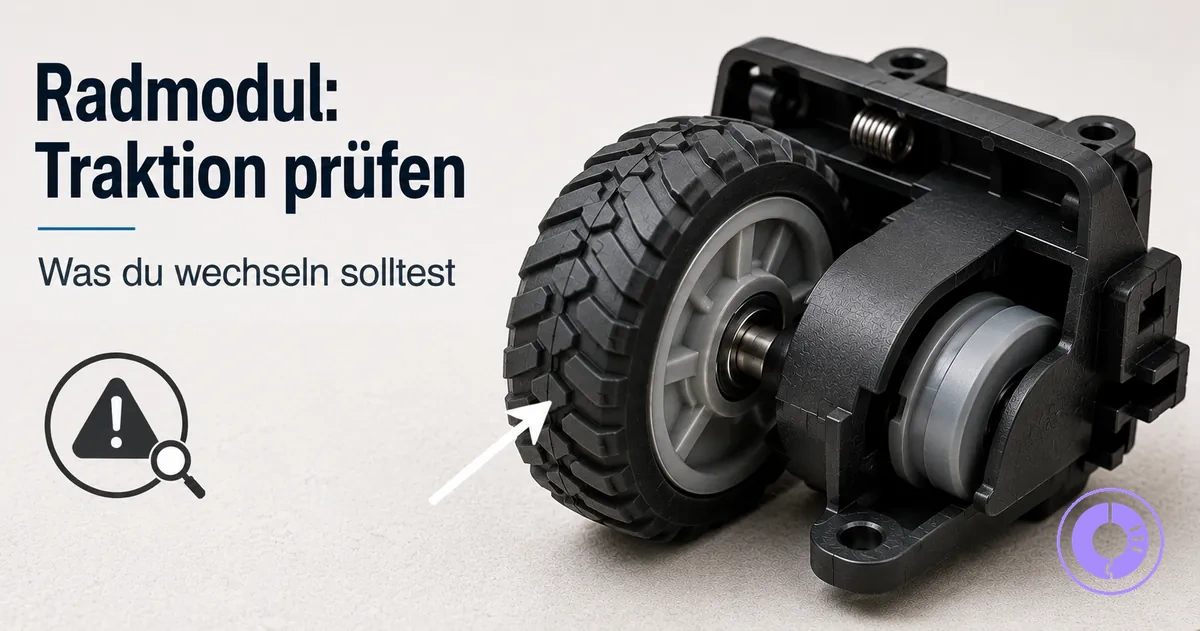 Roomba Radmodul als Ersatzteil bei Traktions- und Bewegungsproblemen