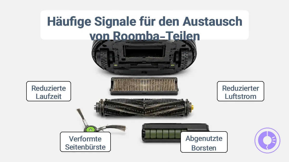 Häufige Verschleißsignale bei Roomba-Teilen, die einen früheren Austausch nahelegen