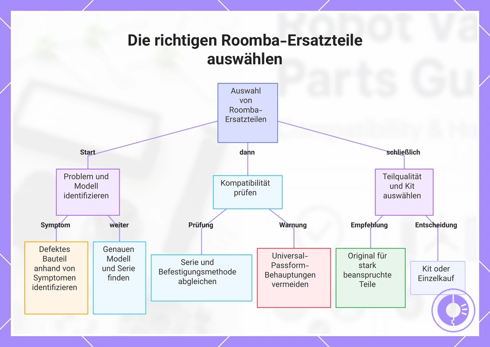 Die richtigen Roomba-Ersatzteile auswählen