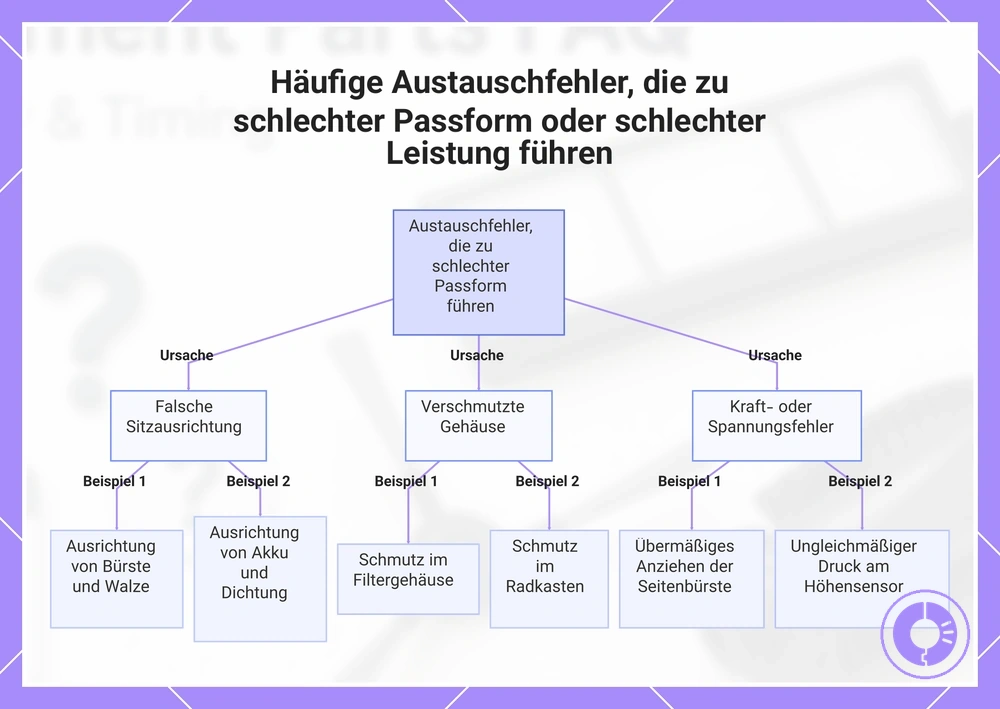 Häufige Austauschfehler, die zu schlechter Passform oder schlechter Leistung führen