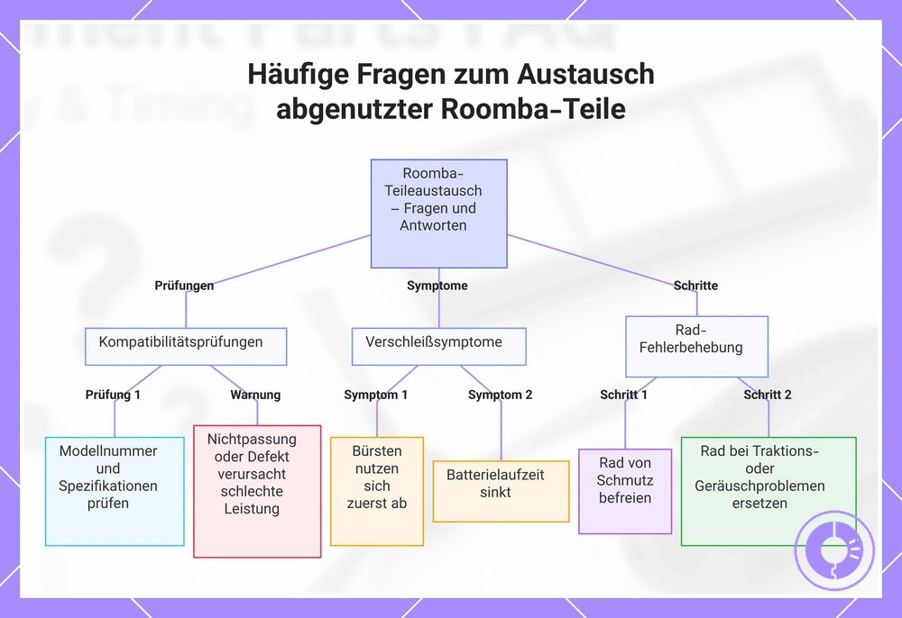 Häufige Fragen zum Austausch abgenutzter Roomba-Teile