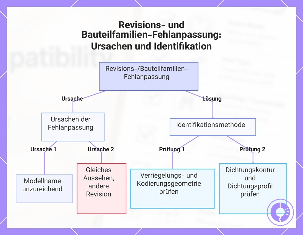Revisions- und Bauteilfamilien-Fehlanpassung: Ursachen und Identifikation