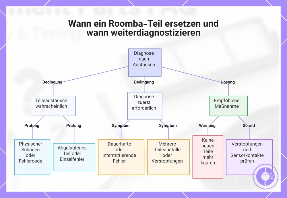 Wann ein Roomba-Teil ersetzen und wann weiterdiagnostizieren