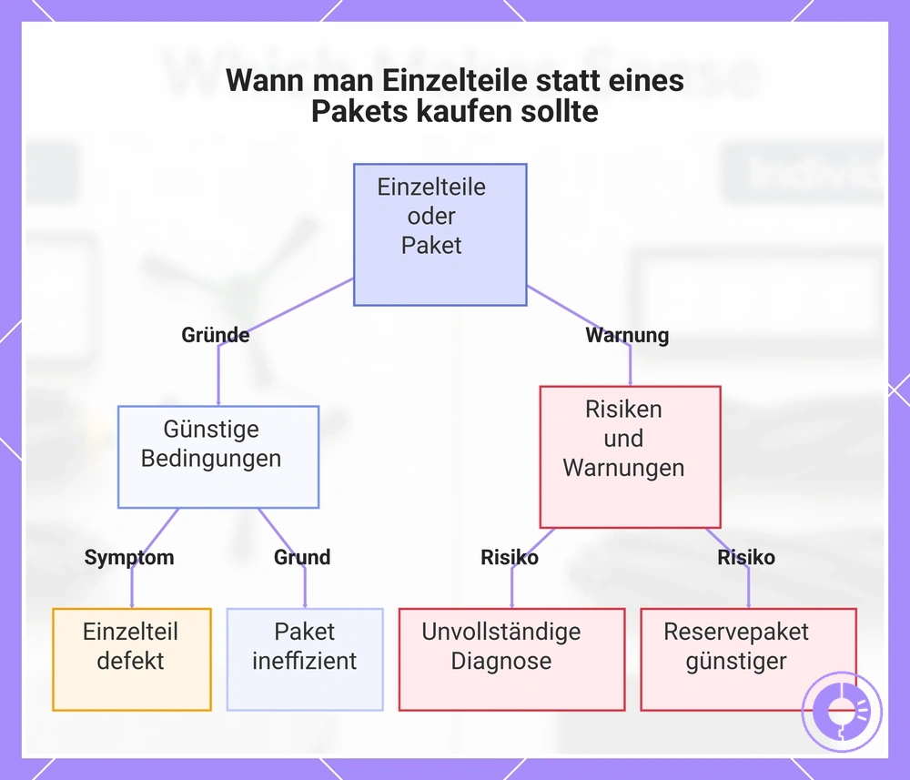 Wann man Einzelteile statt eines Pakets kaufen sollte