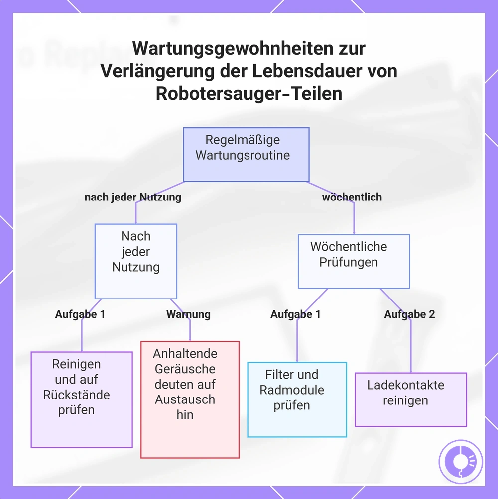 Wartungsgewohnheiten zur Verlängerung der Lebensdauer von Robotersauger-Teilen