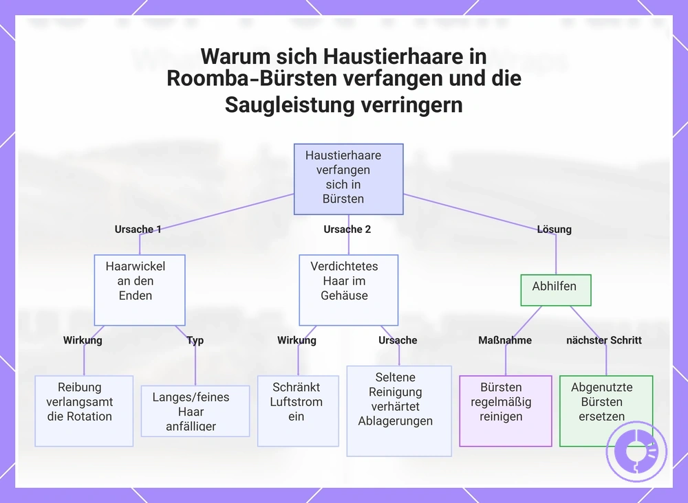Warum sich Haustierhaare in Roomba-Bürsten verfangen und die Saugleistung verringern