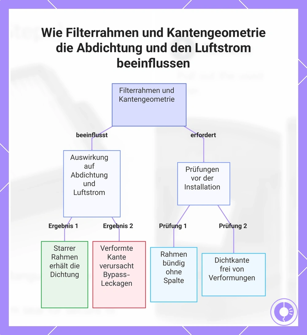 Wie Filterrahmen und Kantengeometrie die Abdichtung und den Luftstrom beeinflussen