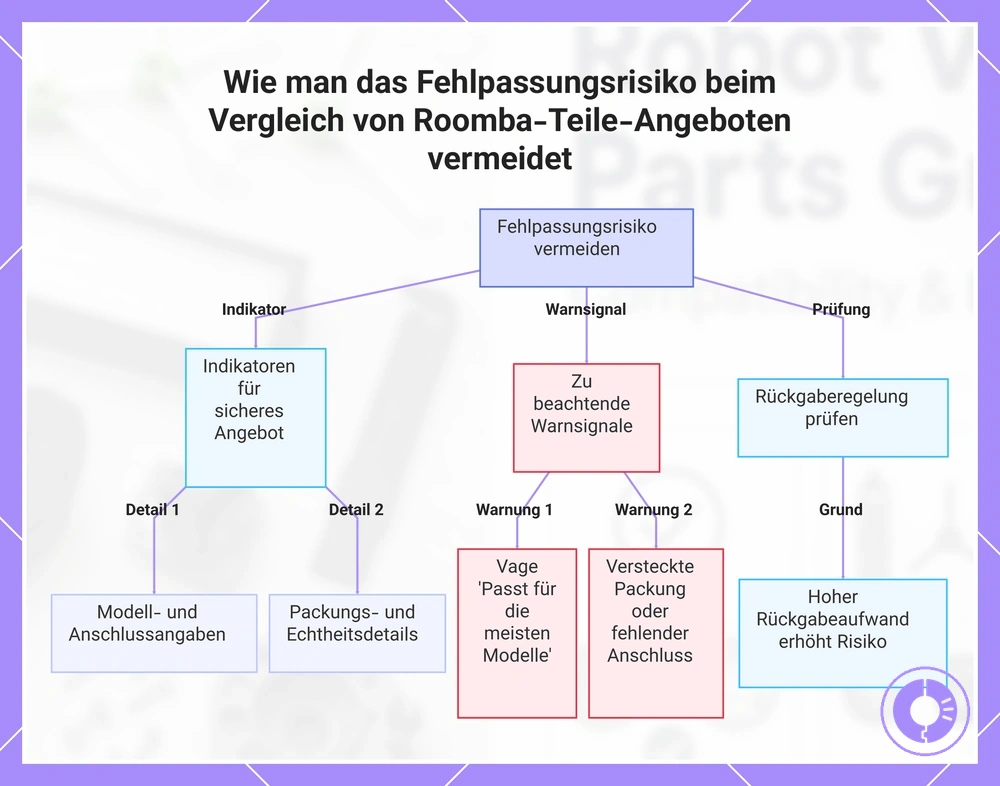 Wie man das Fehlpassungsrisiko beim Vergleich von Roomba-Teile-Angeboten vermeidet