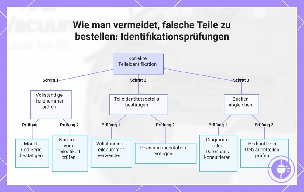 Wie man vermeidet, falsche Teile zu bestellen: Identifikationsprüfungen