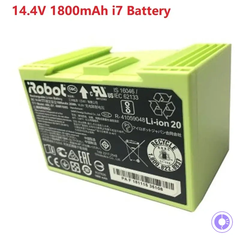 14.4V 1800mAh i7 Battery Replacement for