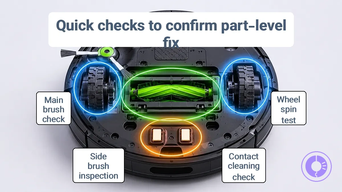quick checks for part-level fix confirmation