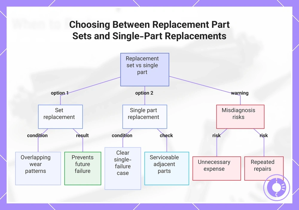 Choosing Between Replacement Part Sets and Single-Part Replacements