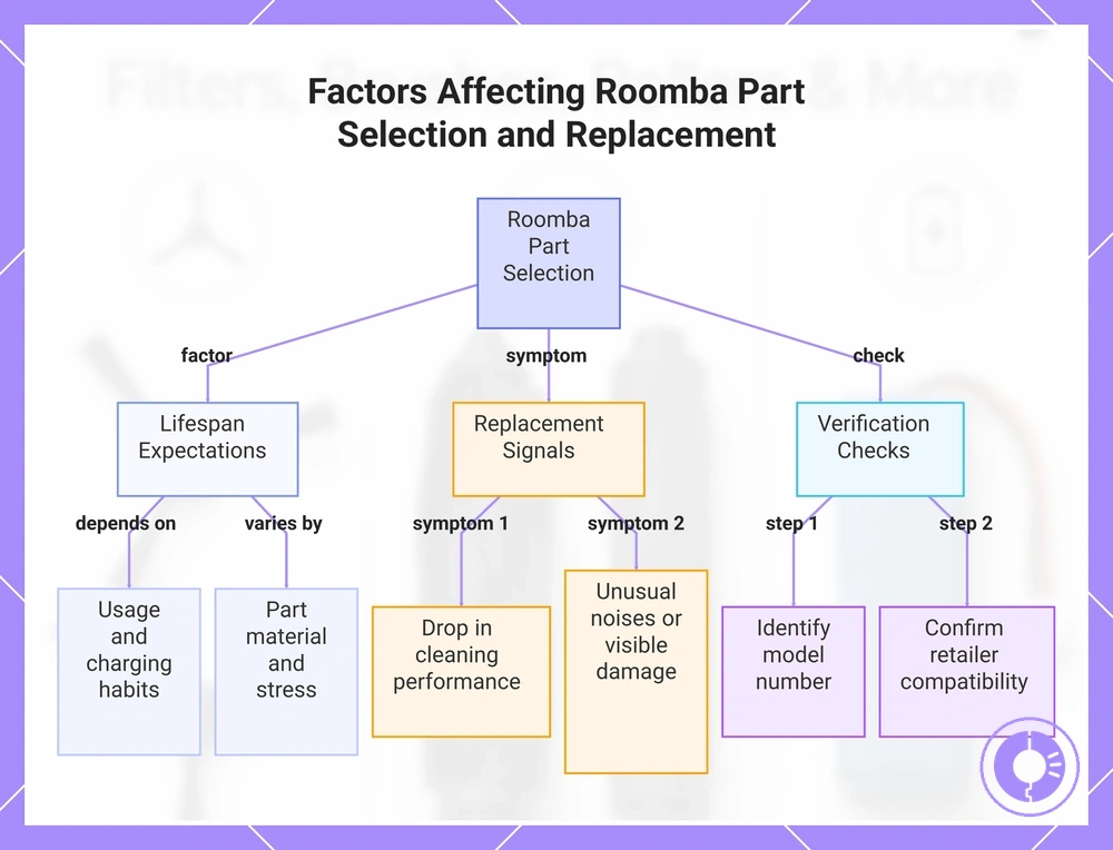 Factors Affecting Roomba Part Selection and Replacement