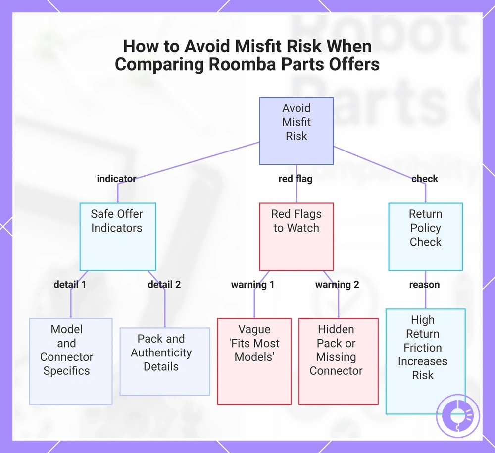 How to Avoid Misfit Risk When Comparing Roomba Parts Offers