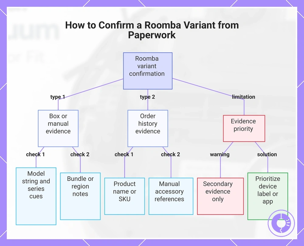 How to Confirm a Roomba Variant from Paperwork