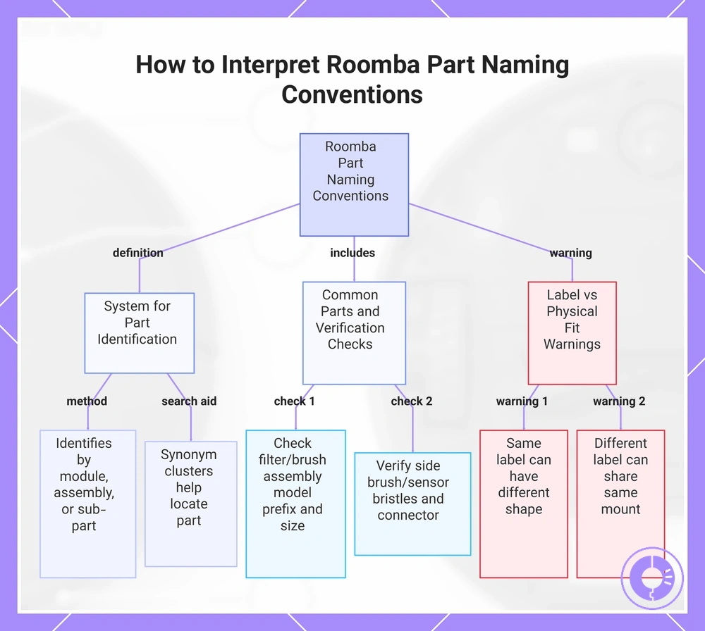 How to Interpret Roomba Part Naming Conventions