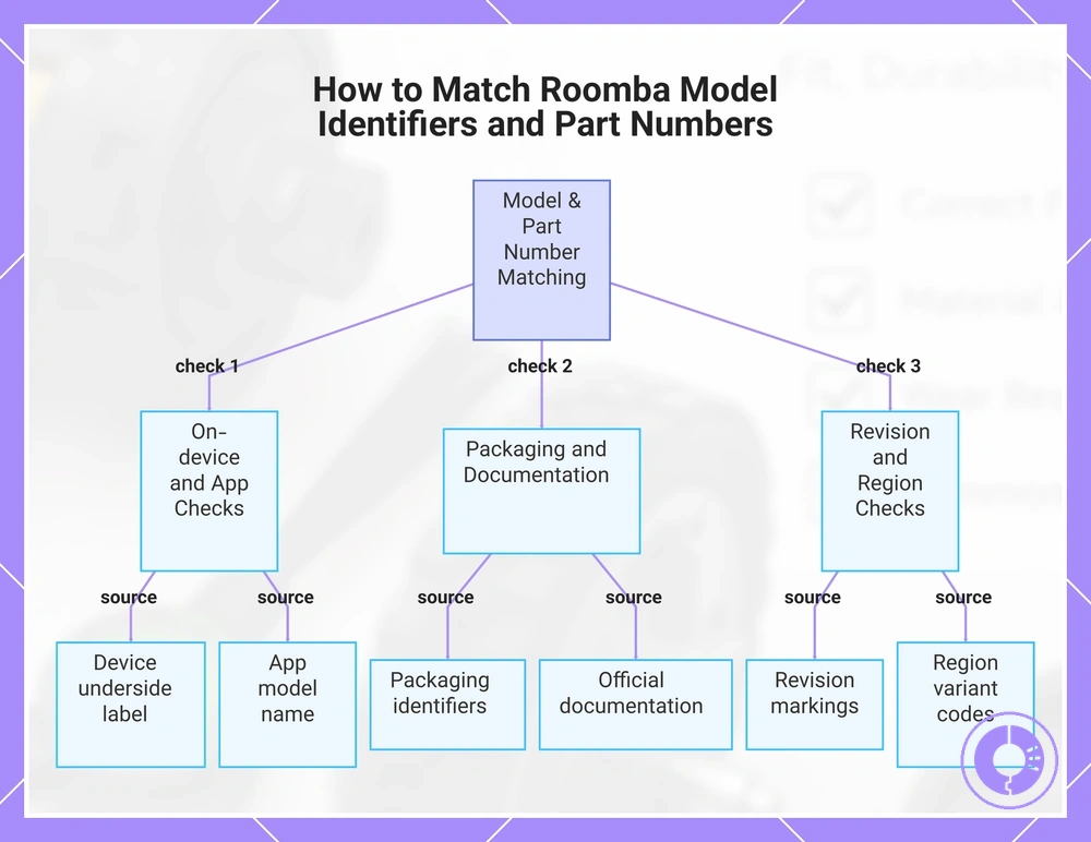 How to Match Roomba Model Identifiers and Part Numbers