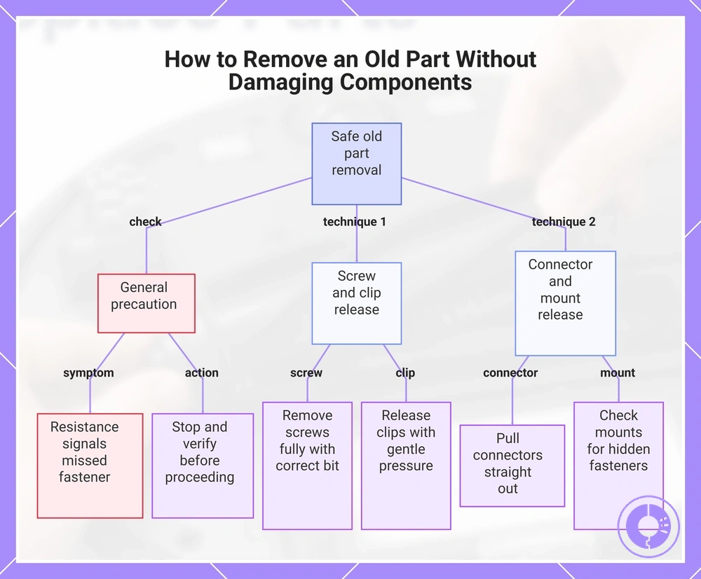 How to Remove an Old Part Without Damaging Components