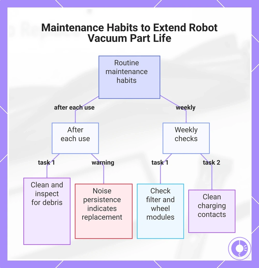 Maintenance Habits to Extend Robot Vacuum Part Life