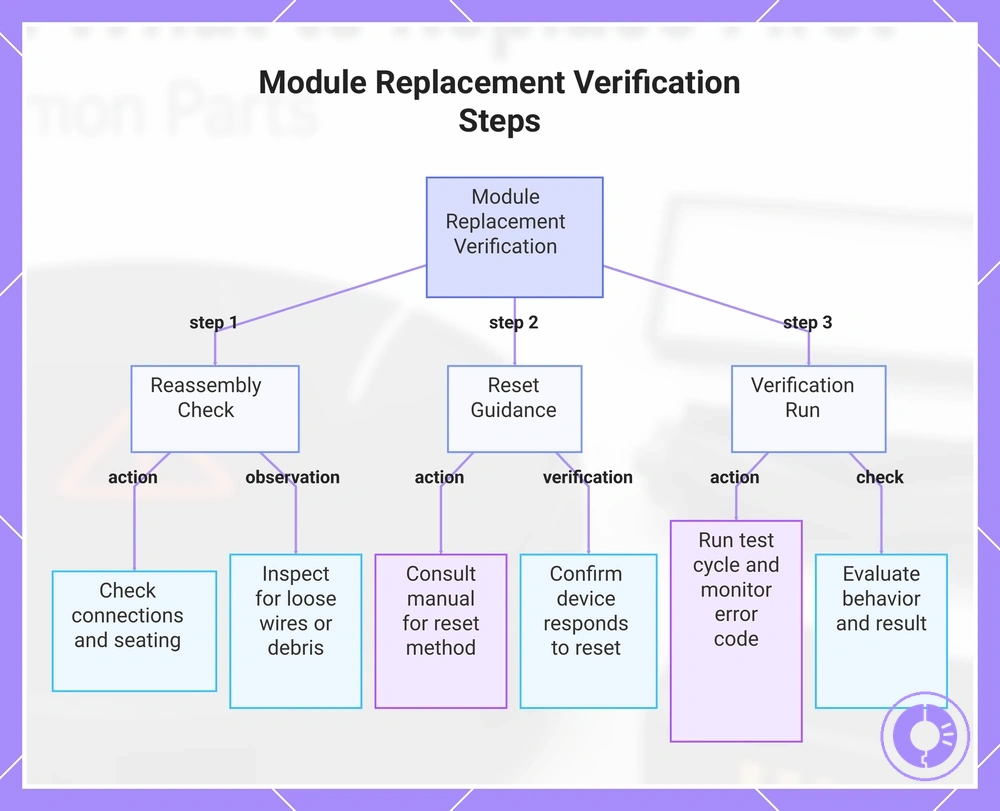 Module Replacement Verification Steps