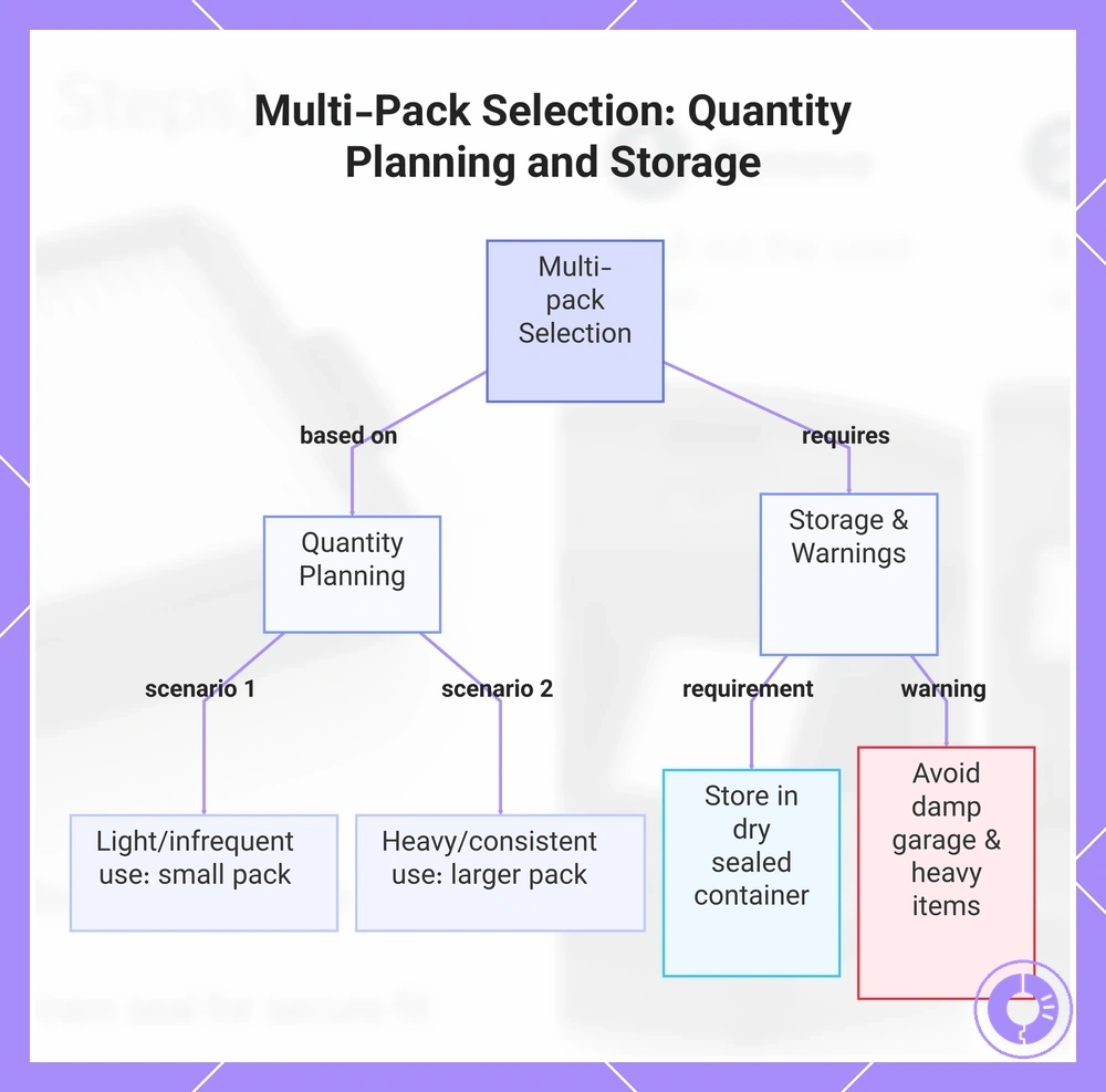 Multi-Pack Selection: Quantity Planning and Storage