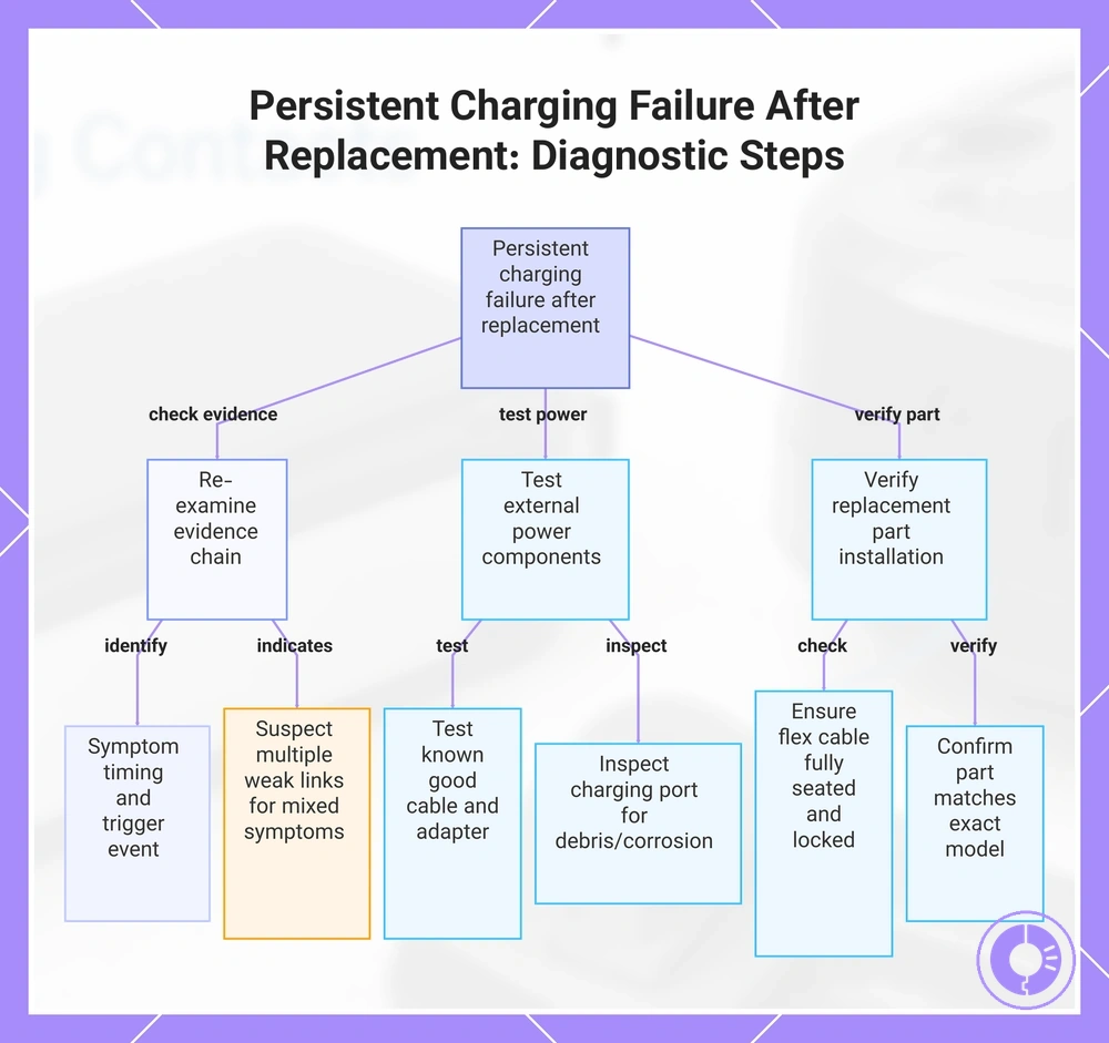Persistent Charging Failure After Replacement: Diagnostic Steps