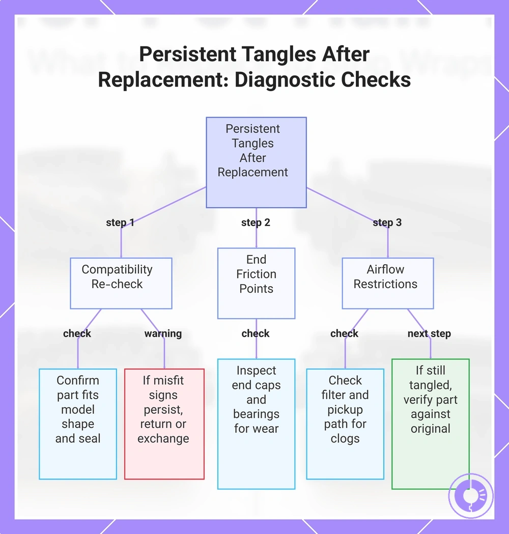 Persistent Tangles After Replacement: Diagnostic Checks