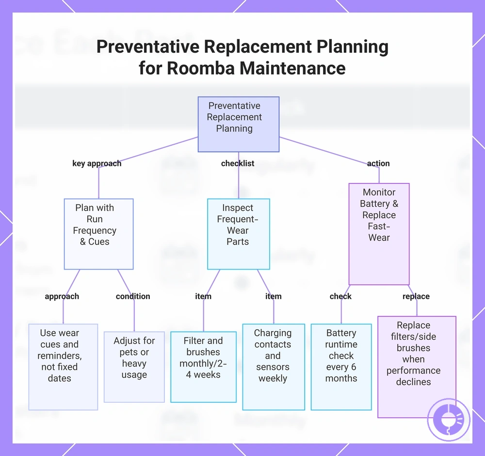 Preventative Replacement Planning for Roomba Maintenance