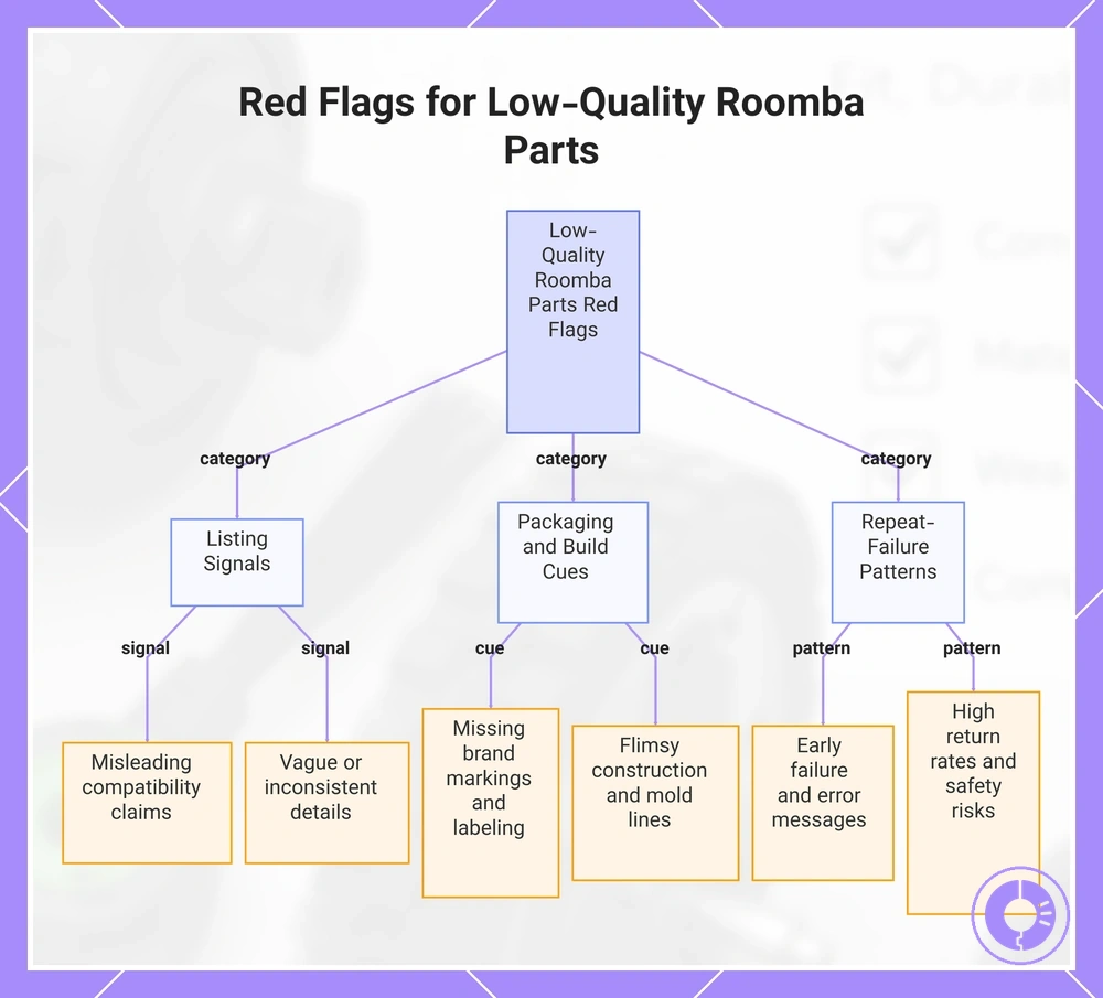 Red Flags for Low-Quality Roomba Parts
