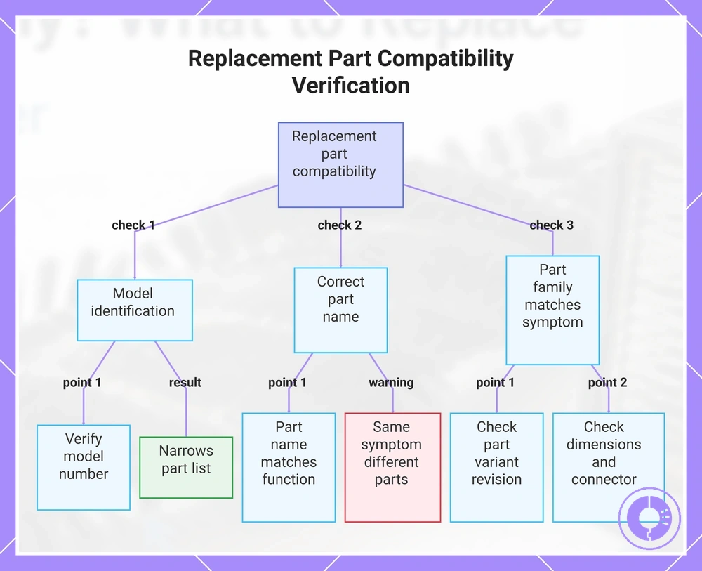 Replacement Part Compatibility Verification