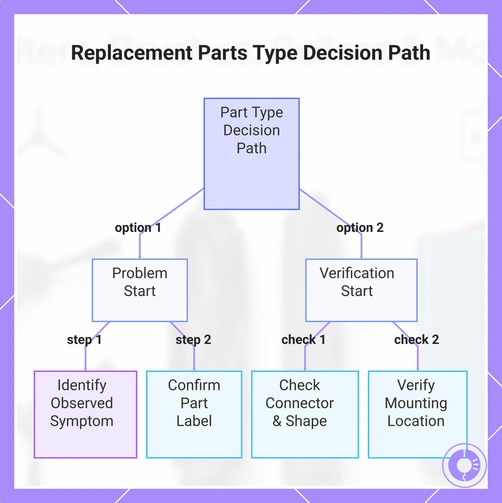 Replacement Parts Type Decision Path