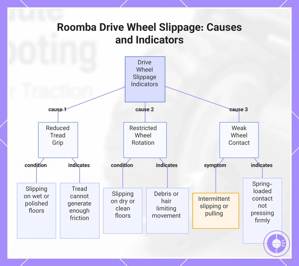 Roomba Drive Wheel Slippage: Causes and Indicators