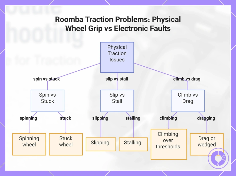 Roomba Traction Problems: Physical Wheel Grip vs Electronic Faults