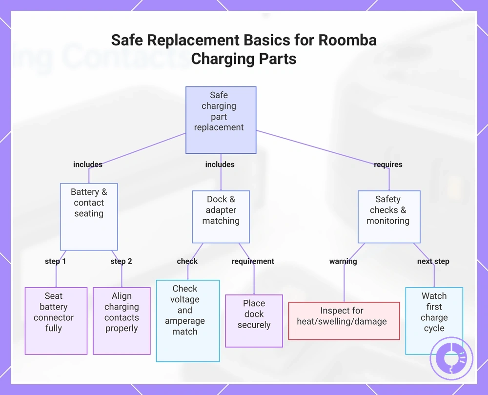 Safe Replacement Basics for Roomba Charging Parts
