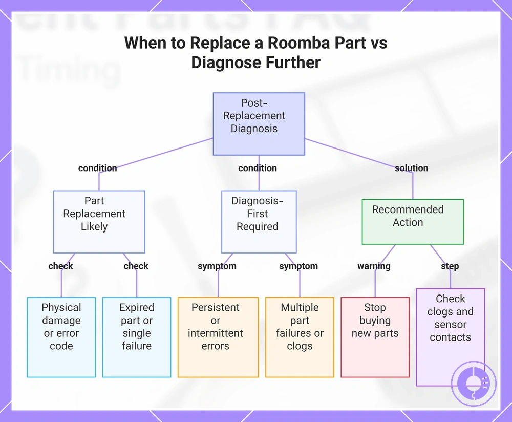 When to Replace a Roomba Part vs Diagnose Further