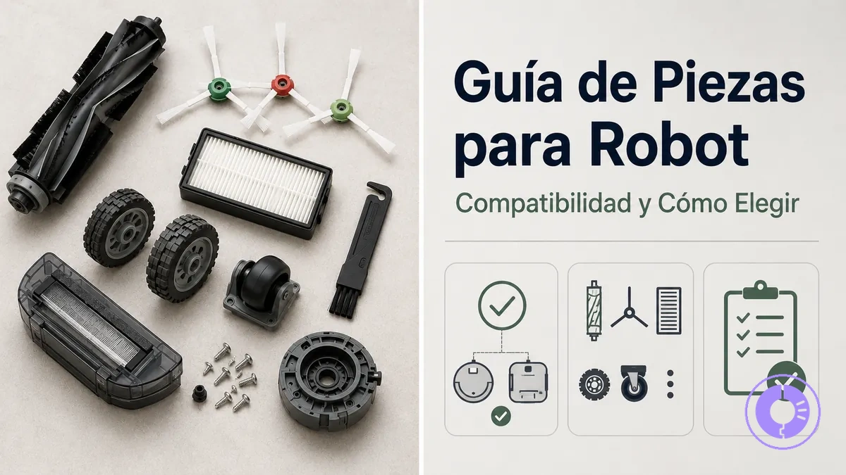 Conjunto de piezas de repuesto para Roomba para identificar y seleccionar correctamente