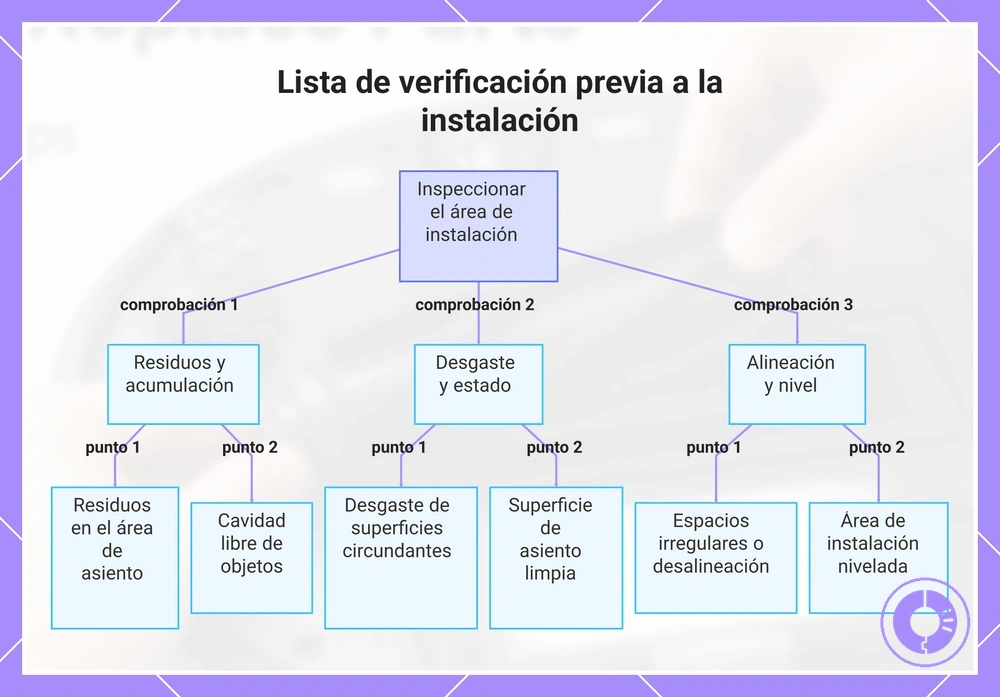 Lista de verificación previa a la instalación