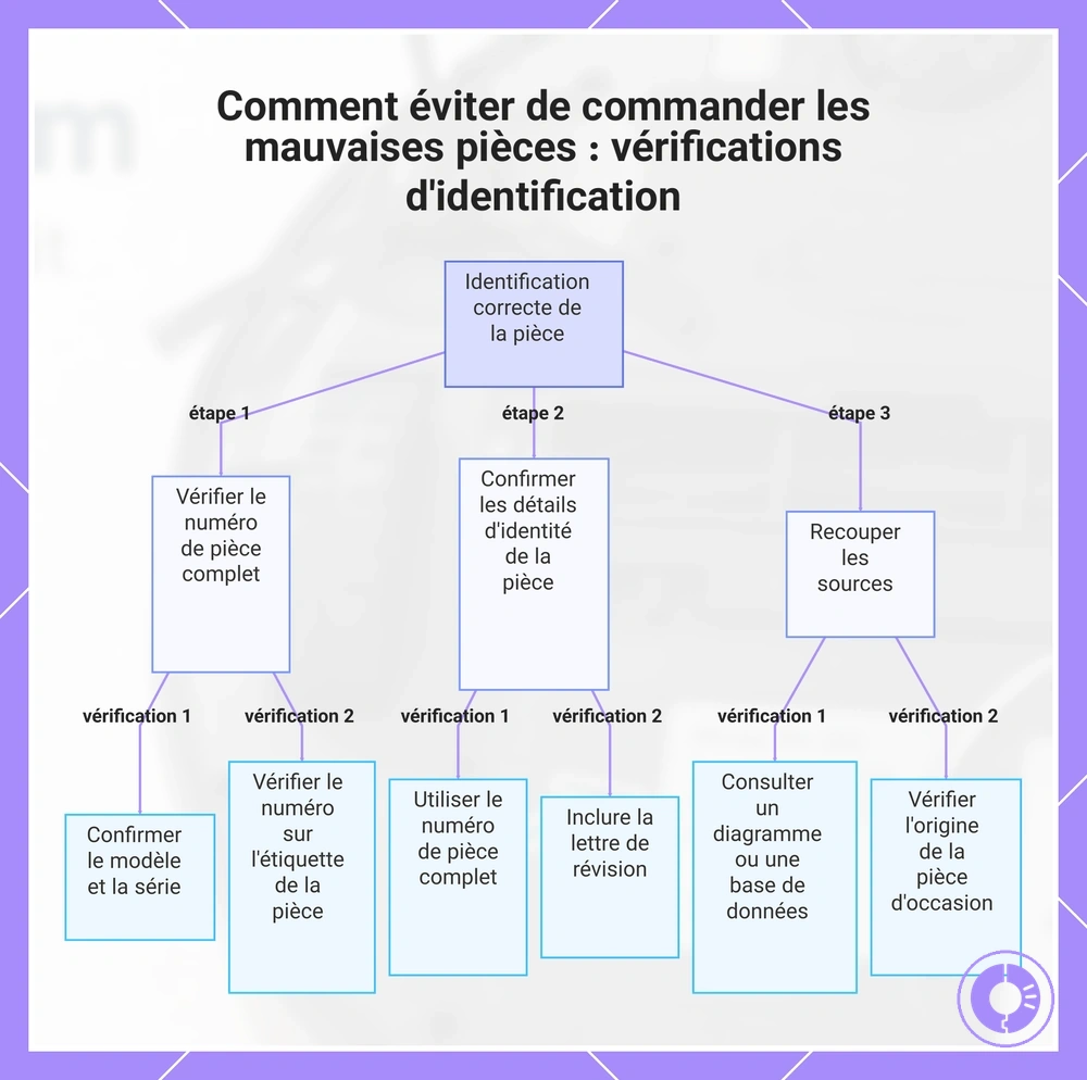 Comment éviter de commander les mauvaises pièces : vérifications d'identification