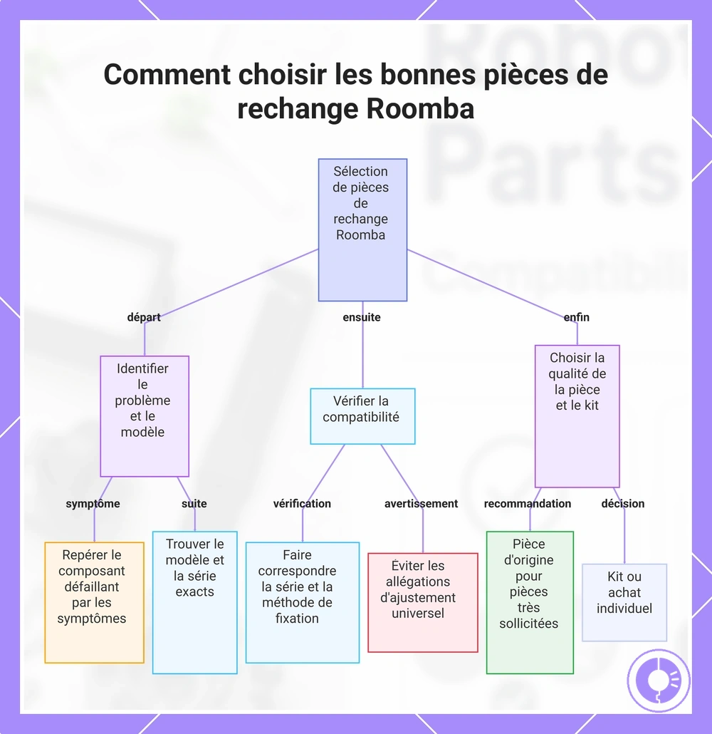Comment choisir les bonnes pièces de rechange Roomba
