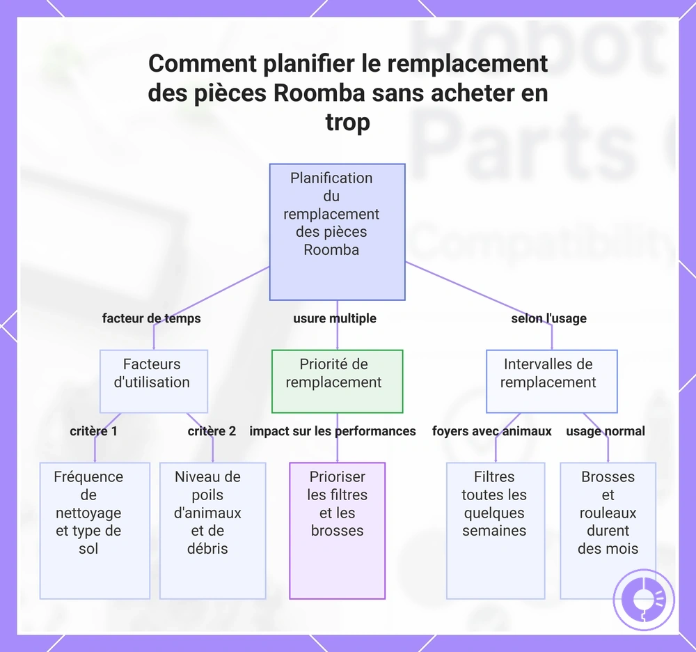 Comment planifier le remplacement des pièces Roomba sans acheter en trop