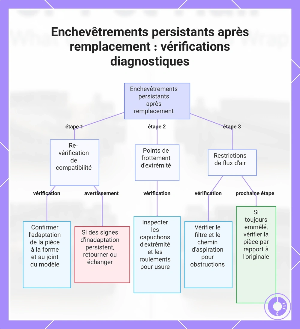 Enchevêtrements persistants après remplacement : vérifications diagnostiques