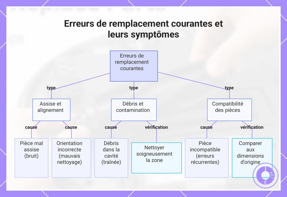 Erreurs de remplacement courantes et leurs symptômes