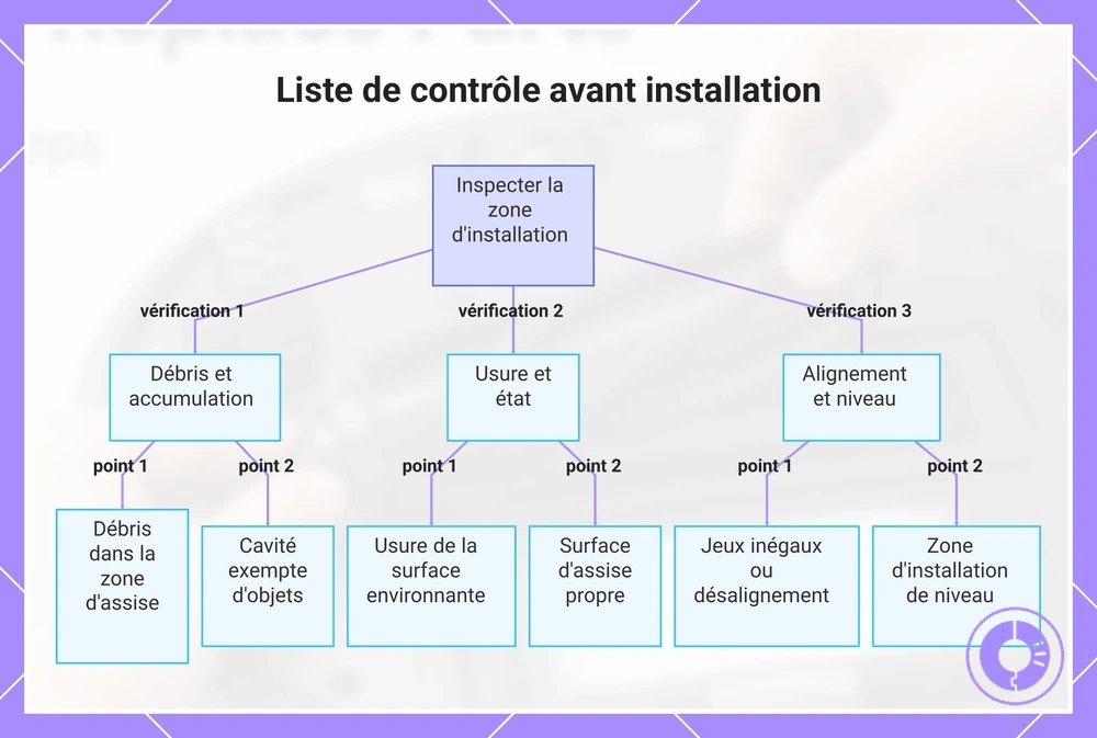 Liste de contrôle avant installation