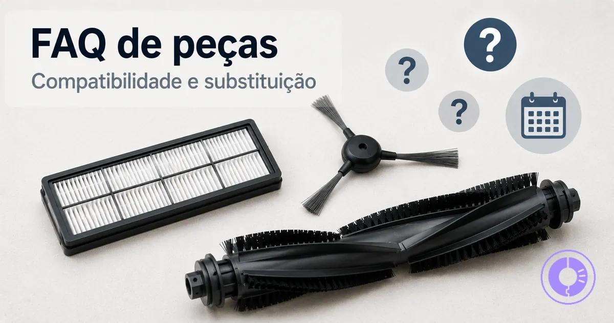 Peças do Roomba com perguntas frequentes sobre compatibilidade e substituição