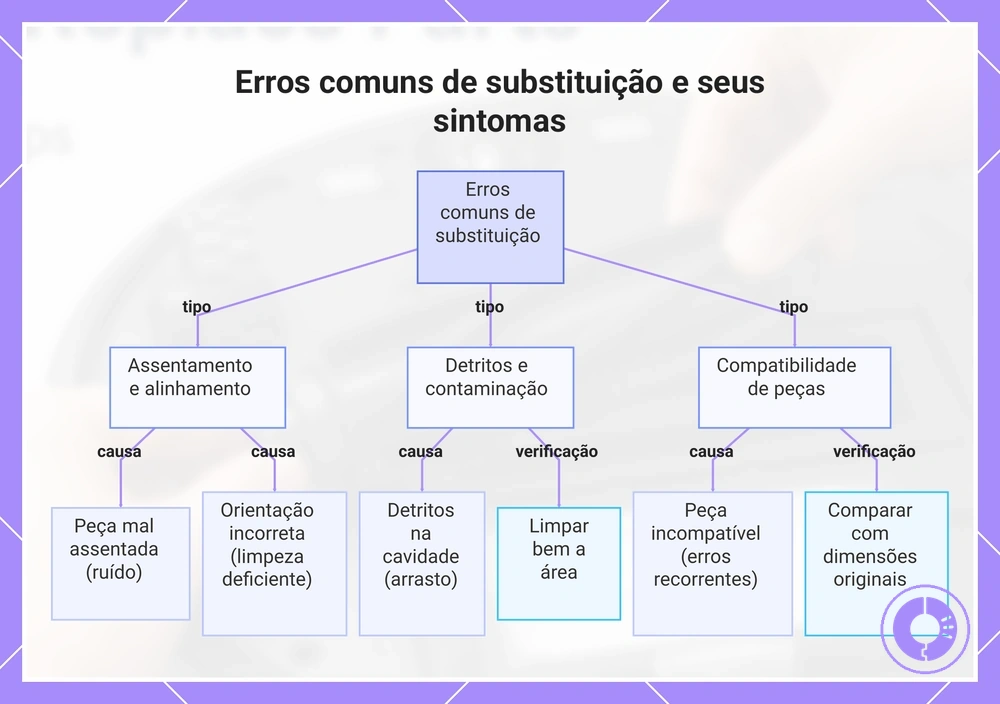 Erros comuns de substituição e seus sintomas