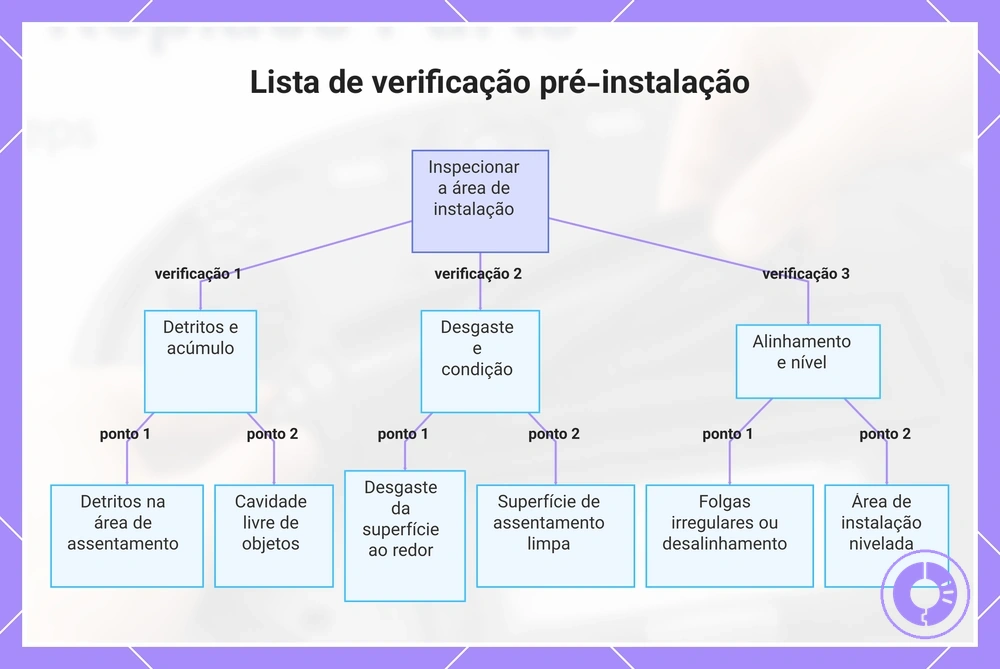 Lista de verificação pré-instalação
