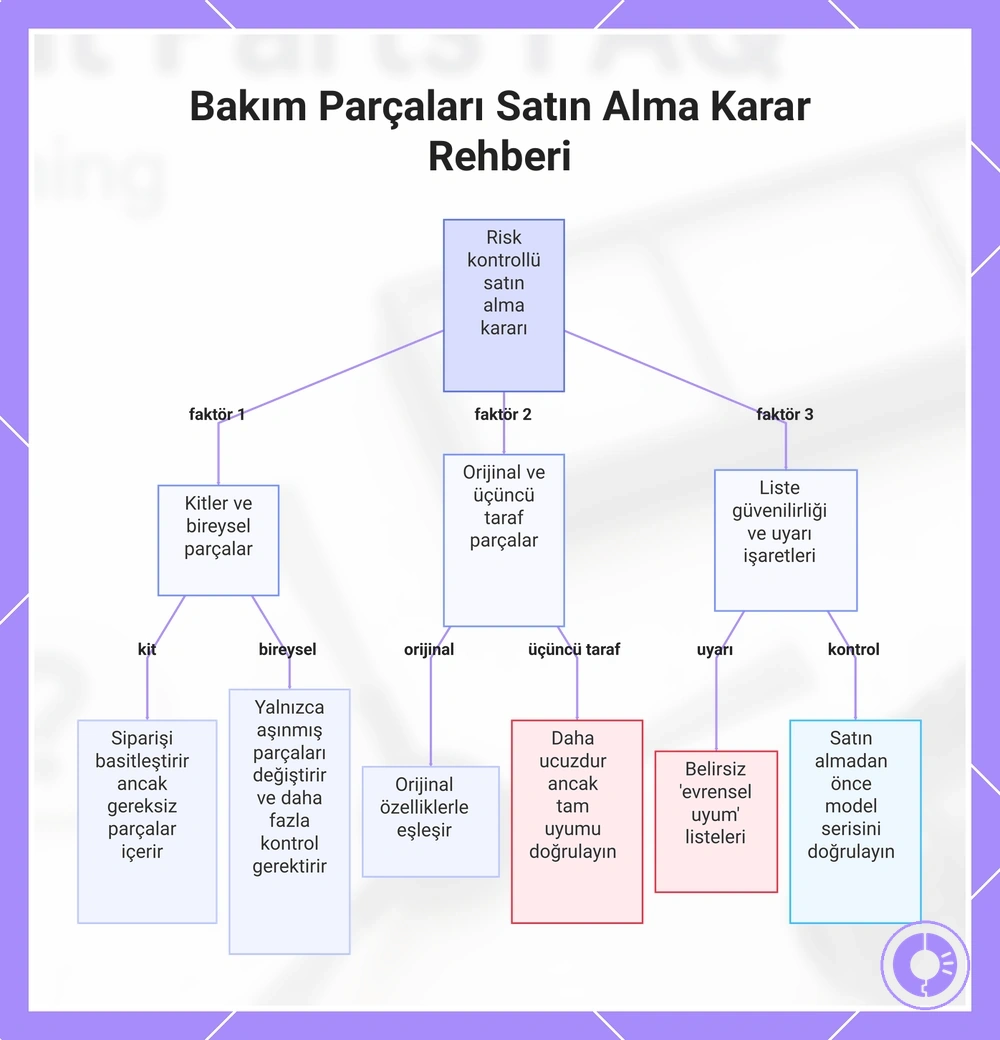 Bakım Parçaları Satın Alma Karar Rehberi