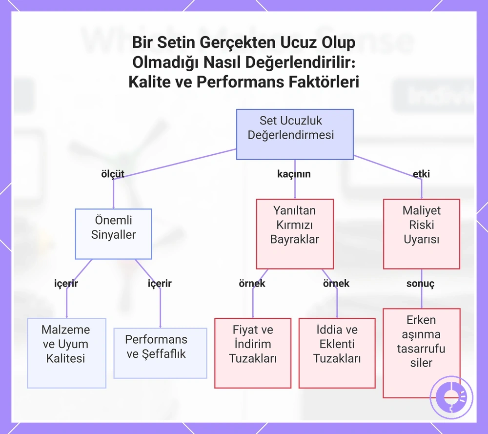Bir Setin Gerçekten Ucuz Olup Olmadığı Nasıl Değerlendirilir: Kalite ve Performans Faktörleri