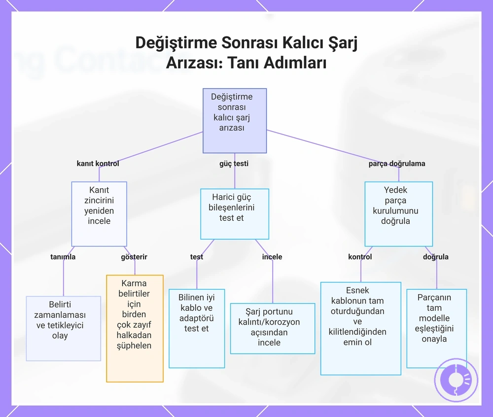 Değiştirme Sonrası Kalıcı Şarj Arızası: Tanı Adımları